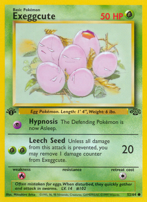 Pokemon Singles - Exeggcute (1st Edition) - Jungle 52/64