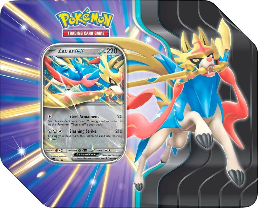 Pokémon TCG: Slashing Legends Tin — Zacian ex