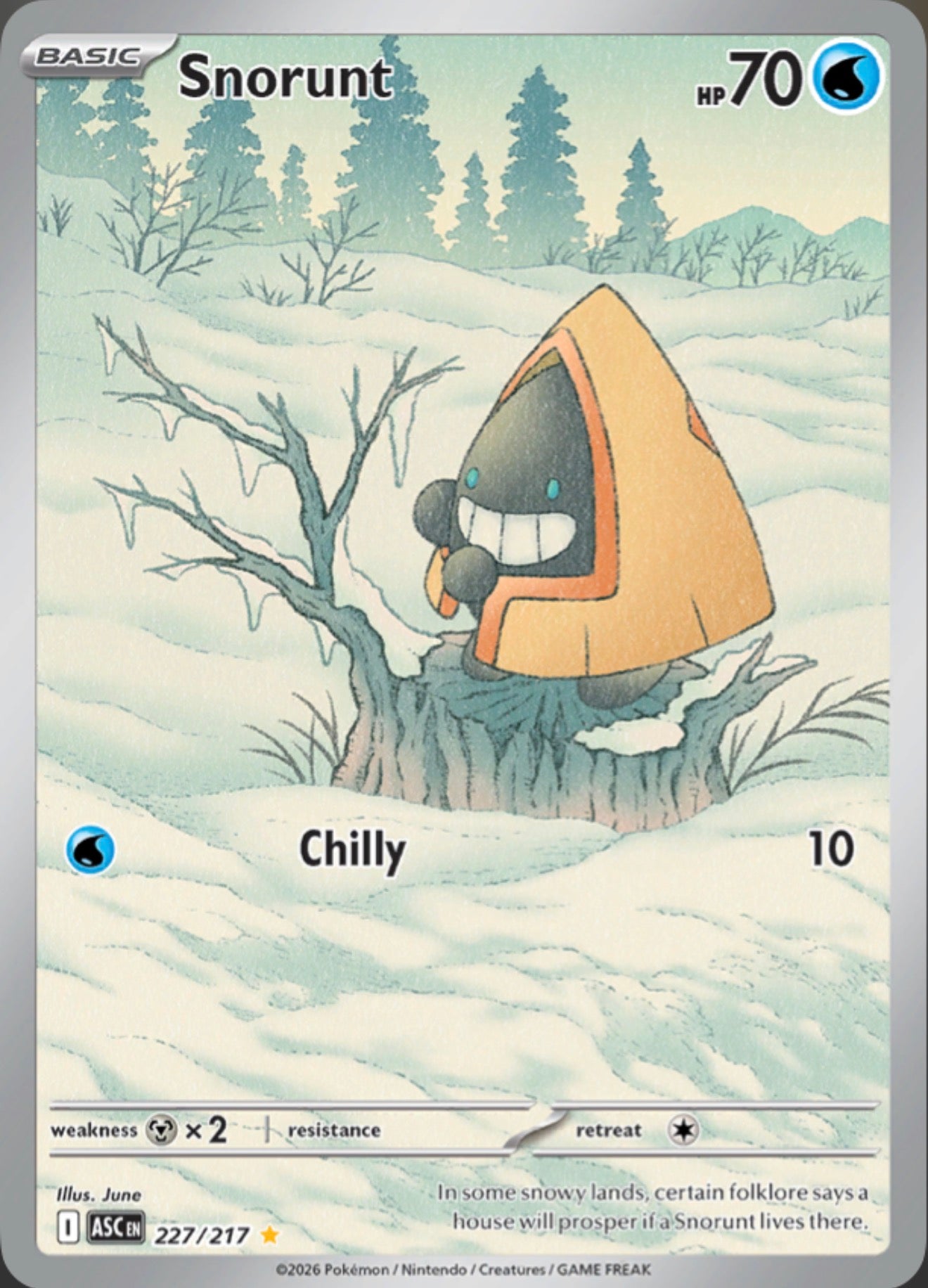 Pokémon Singles - Snorunt - ASC 227/217