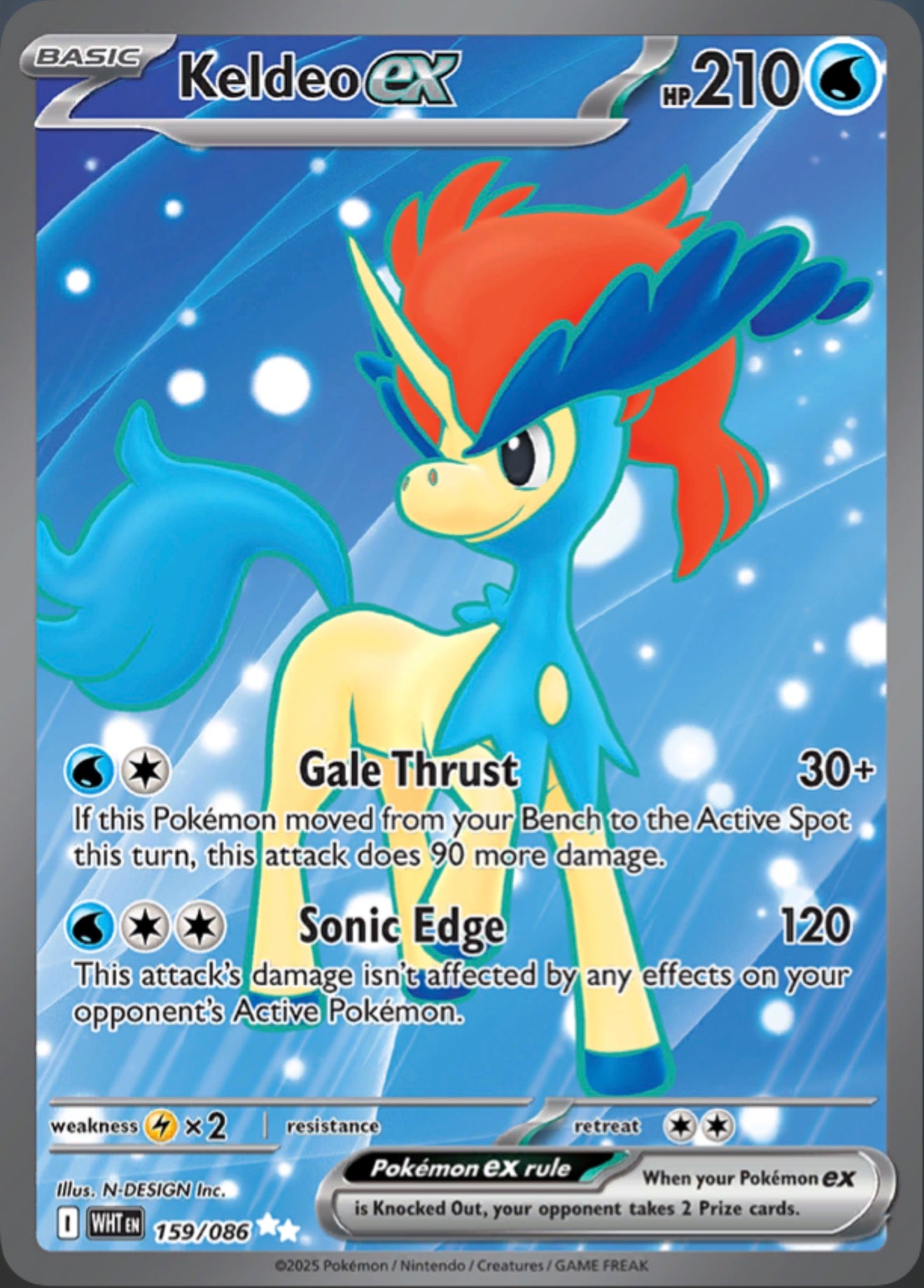 Pokémon Singles - Keldeo ex - WHT 159/086
