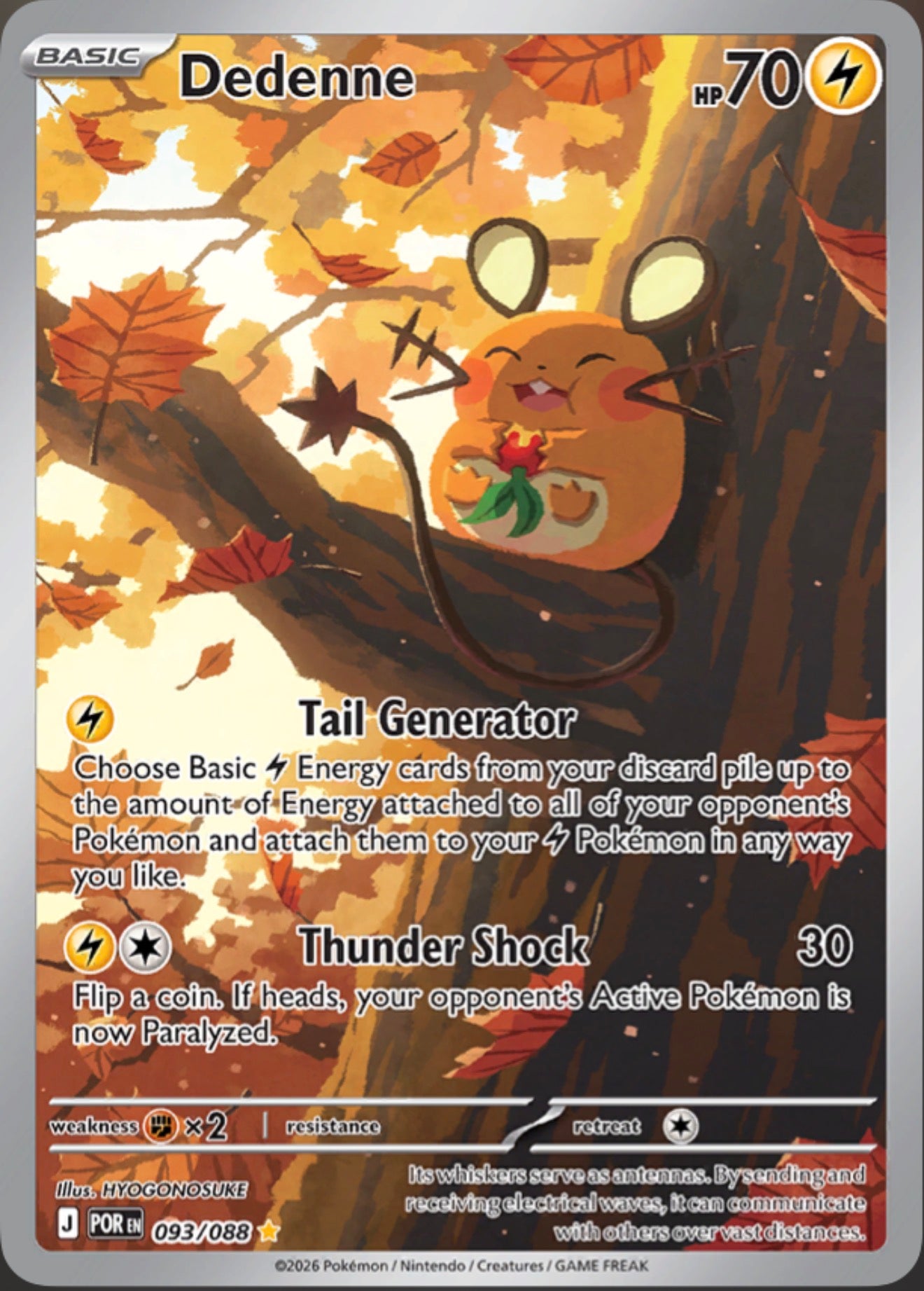 Pokémon Singles - Dedenne - POR 93/88