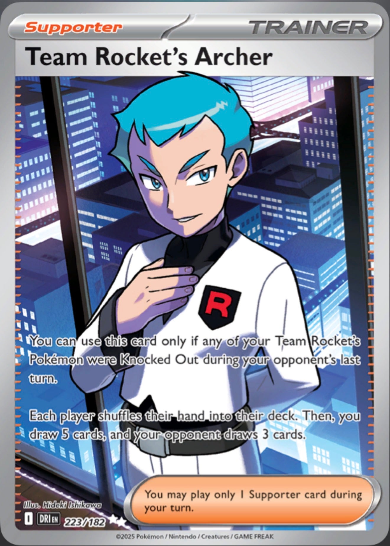 Pokémon Singles - Team Rocket’s Archer - DRI 223/182