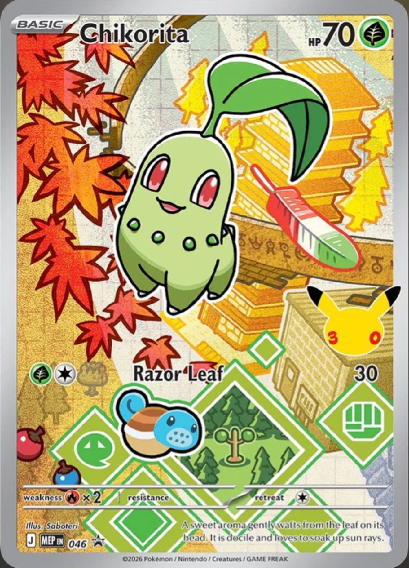 Pokémon Singles - Chikorita - MEP 46