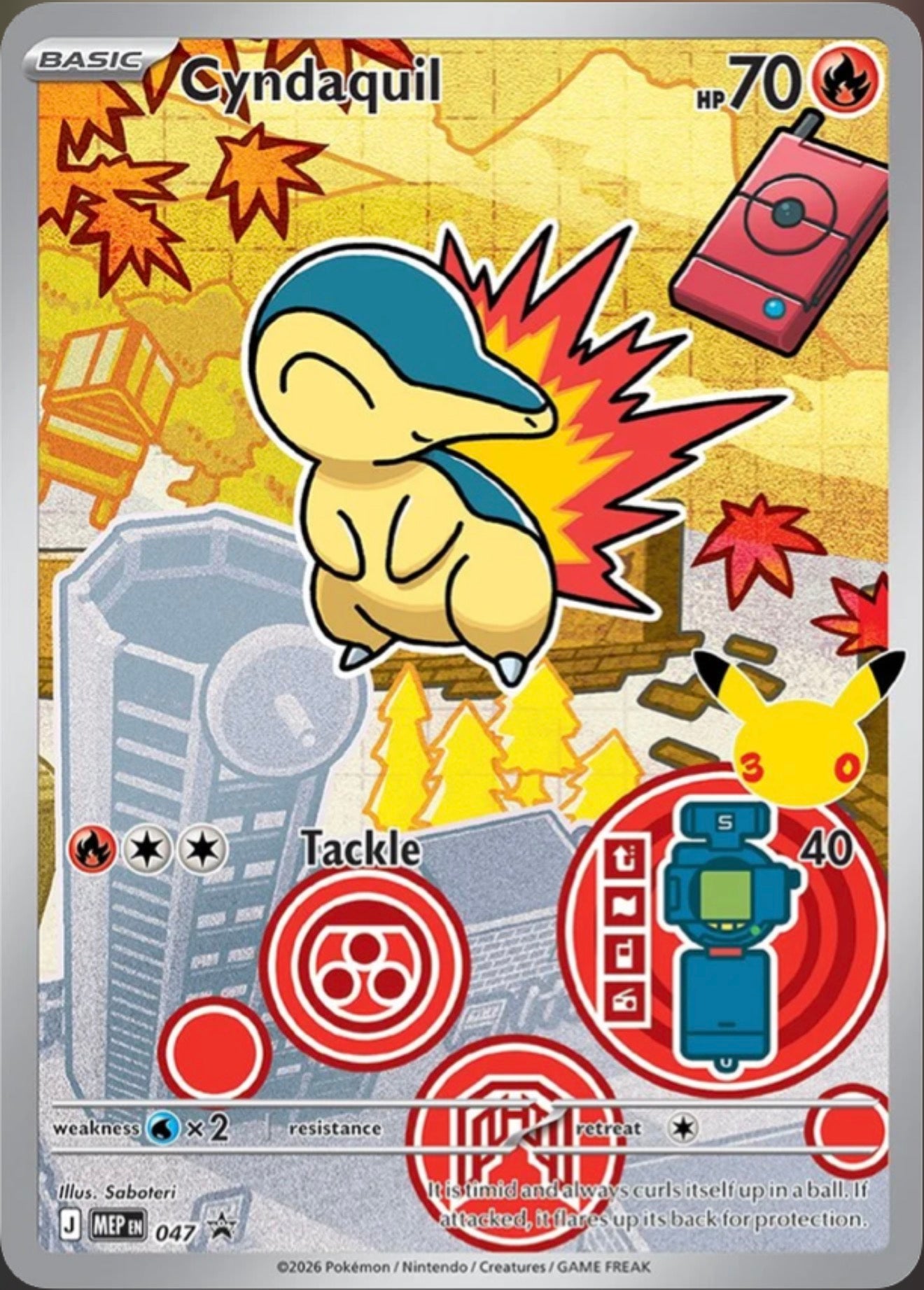 Pokémon Singles - Cyndaquil - MEP 47