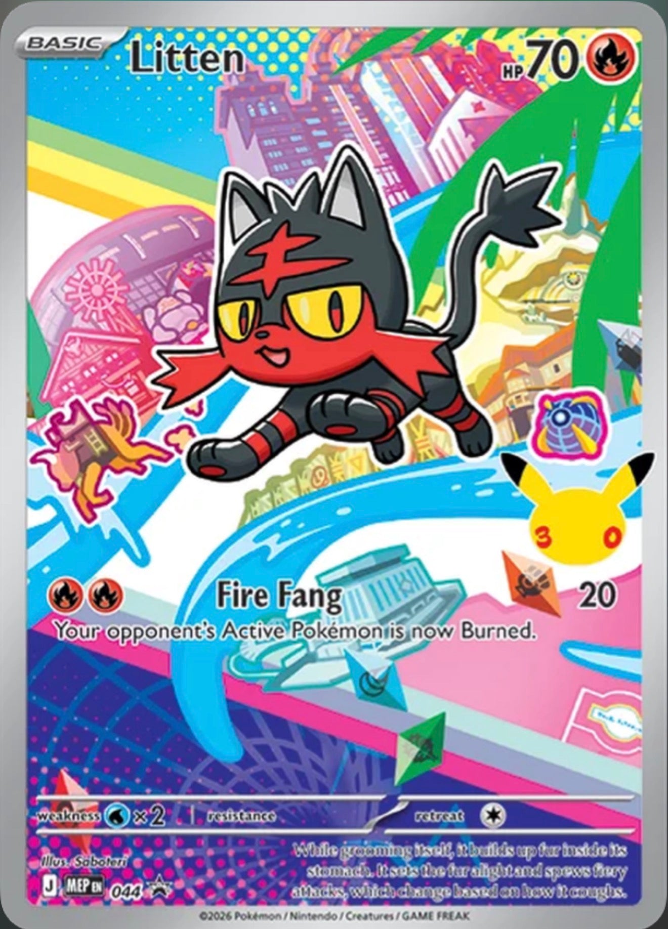 Pokémon Singles - Litten - MEP 44