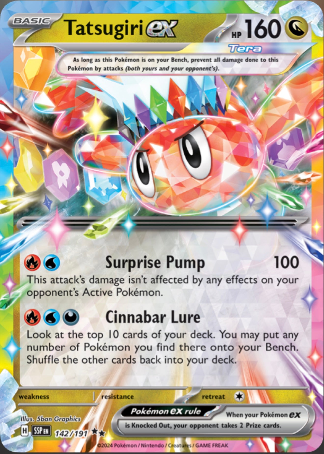 Pokémon Singles - Tasugiri ex - SSP 142/191