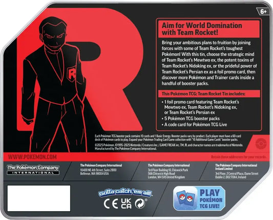 Pokémon - Trading Card Game: Team Rocket Tin - Persian ex