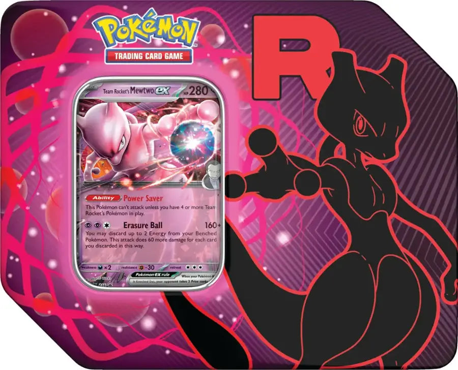 Pokémon - Trading Card Game: Team Rocket Tin - Mewtwo