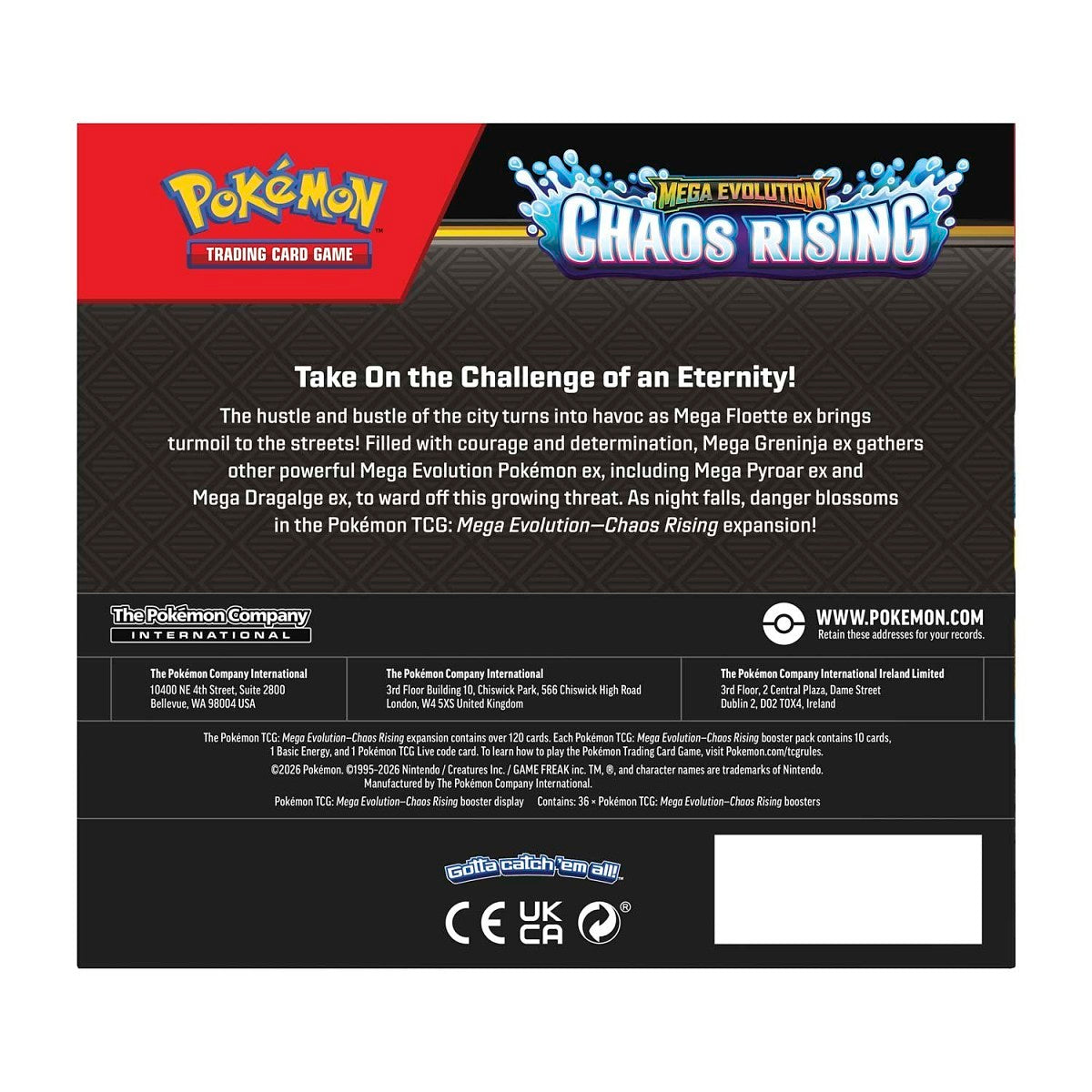 Pokémon TCG: Chaos Rising Booster Box (36 Packs)