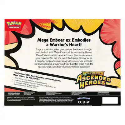 Pokémon TCG: Mega Evolution Ascended Heroes Mega Emboar ex Box