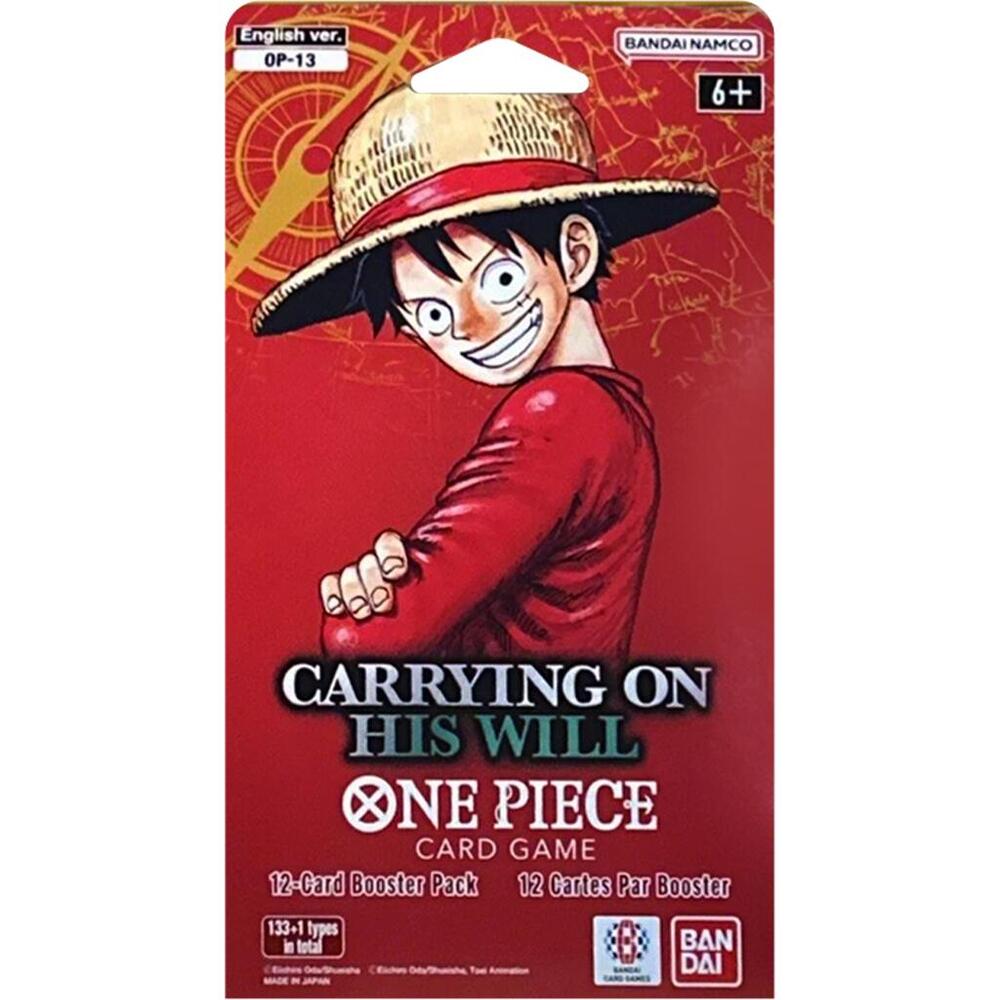 One Piece Card Game - Carrying On His Will Sleeved Booster Pack - Carrying On His Will (OP13)