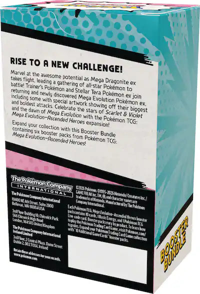 Pokémon TCG: Ascended Heroes Booster Bundle (6 Packs)