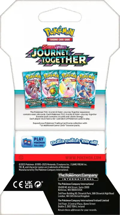 Pokémon - TCG - Journey Together Sleeved Booster Art Set - 4 Booster Packs