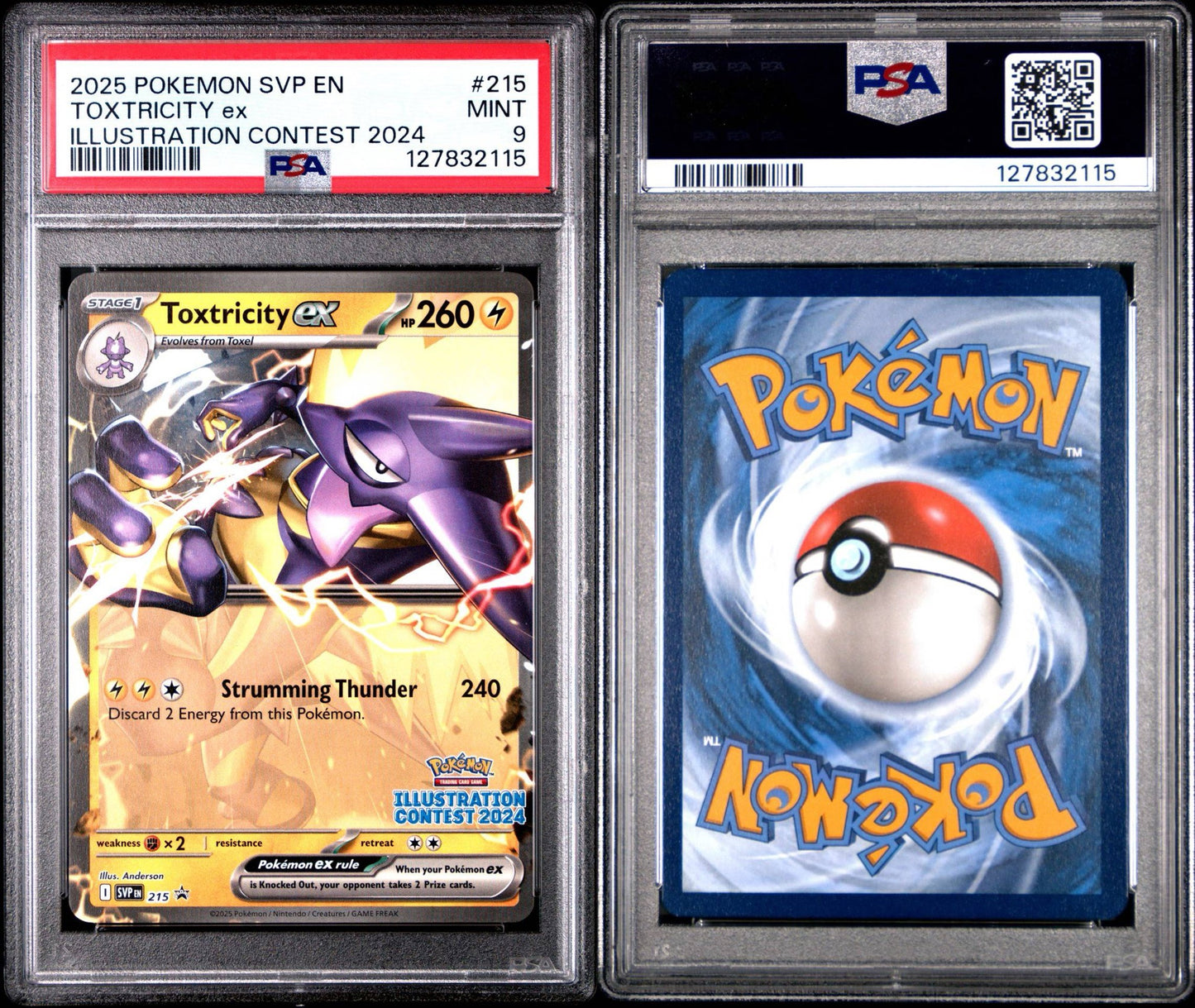 Toxtricity ex | 2025 POKEMON SVP EN-SV BLACK STAR PROMO | ILLUSTRATION CONTEST 2024 - PSA 9