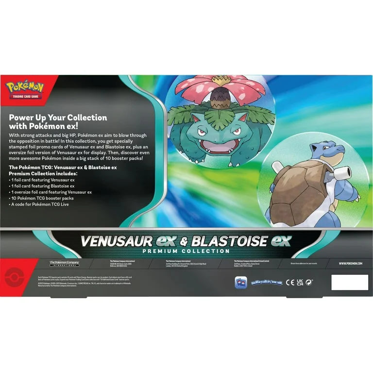 Pokémon TCG: Venusaur ex and Blastoise ex Premium Collection