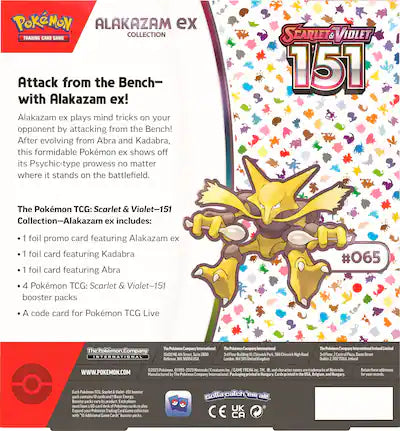 Pokémon - TCG: 151 Alakazam ex Box