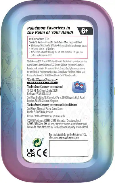 Pokémon TCG: Scarlet & Violet-Prismatic Evolutions Mini Tin (Espeon)