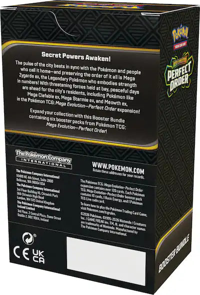 Pokémon TCG: Perfect Order Booster Bundle (6 Packs)