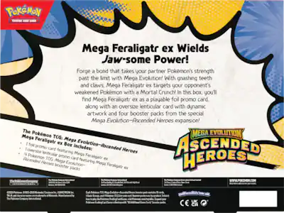 Pokémon TCG: Mega Evolution Ascended Heroes Feraligatr ex Box