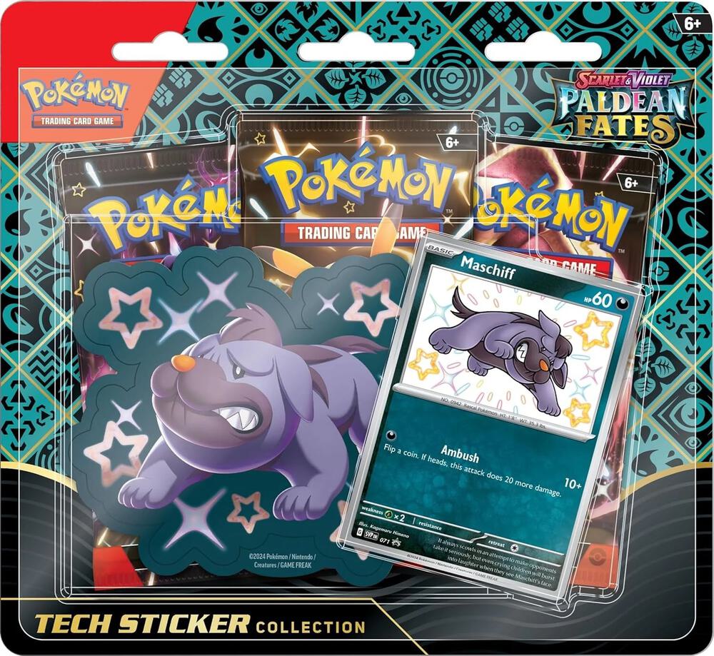 Pokémon TCG: Paldean Fates Tech Sticker Collection (Maschiff)