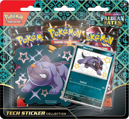 Pokémon TCG: Paldean Fates Tech Sticker Collection (Maschiff)