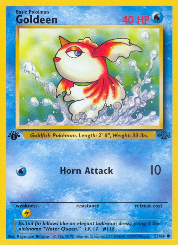 Pokemon Singles - Goldeen (1st Edition) - Jungle 53/64