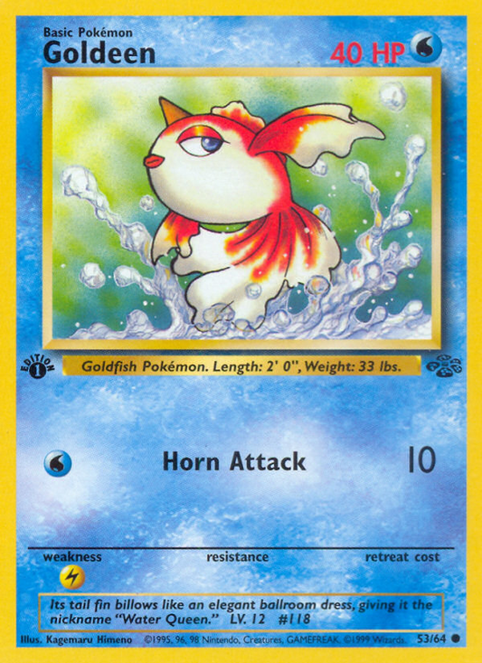 Pokemon Singles - Goldeen (1st Edition) - Jungle 53/64