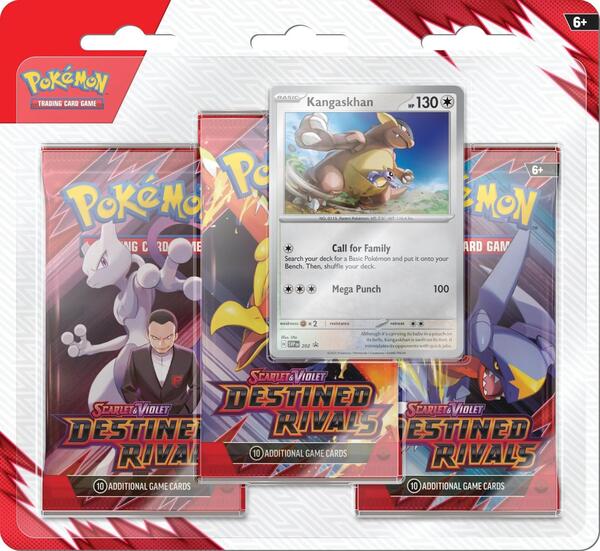 Pokémon TCG: Destined Rivals 3 Pack Blister (Kangaskhan)