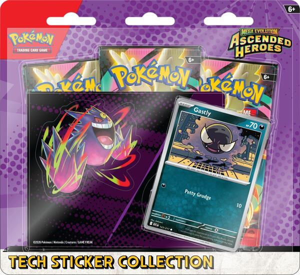 Pokémon TCG: Ascended Heroes Tech Sticker Collection (Gastly)