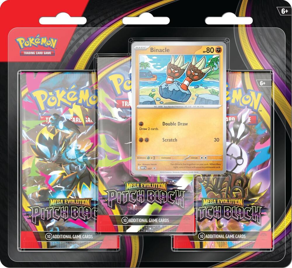 Pokémon TCG: Pitch Black 3 Pack Blister (Binacle)