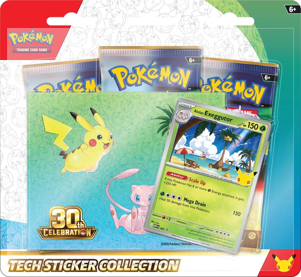 Pokémon TCG: 30th Celebration Tech Sticker Collection (Alolan Exeggutor)