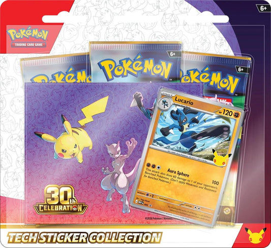 Pokémon TCG: 30th Celebration Tech Sticker Collection (Lucario)