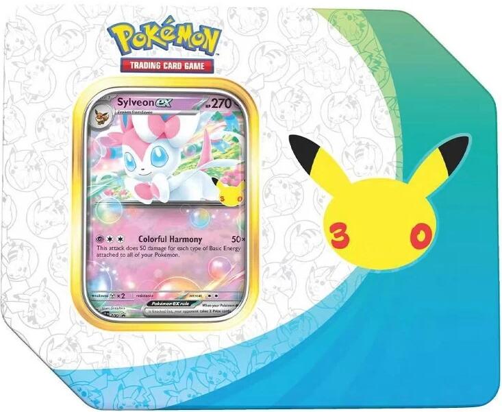 Pokémon TCG: 30th Celebration Sylveon ex Tin