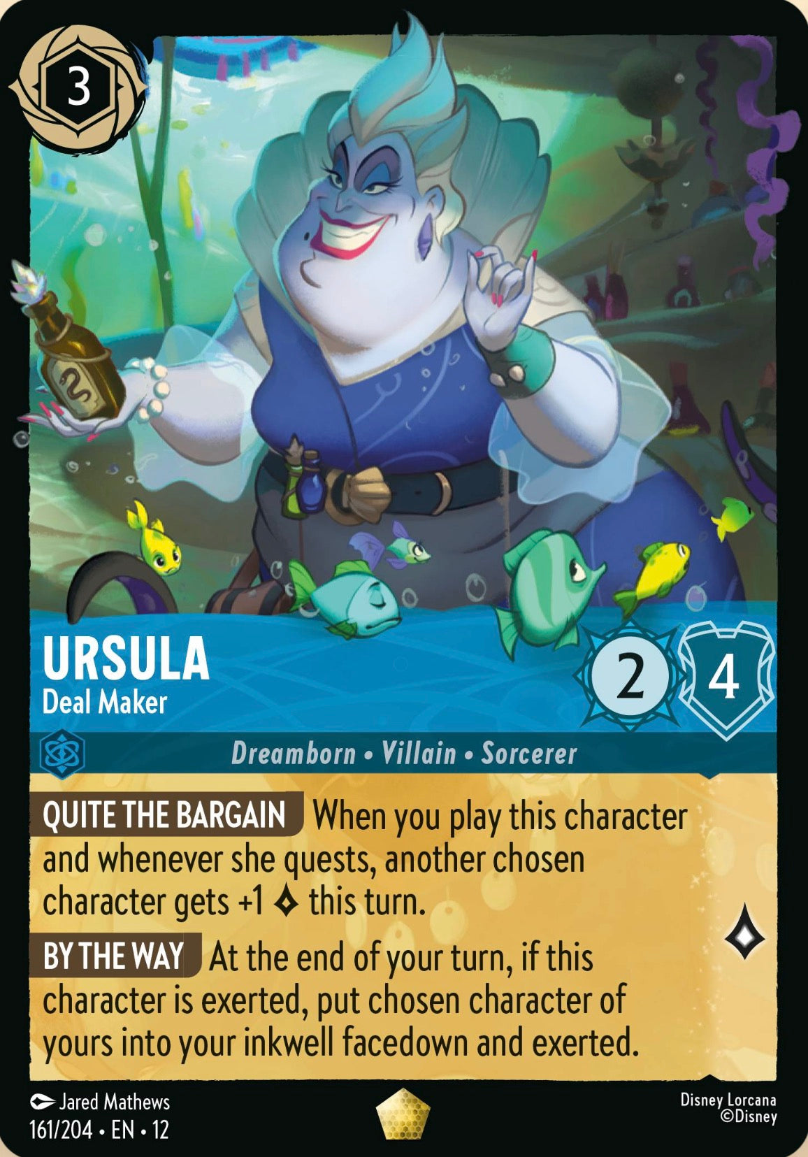 Lorcana Singles - Ursula - Deal Maker - Wilds Unknown EN 12 161/204