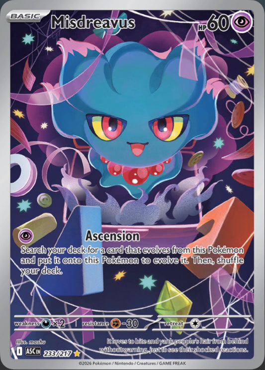 Pokémon Singles - Misdreavus - ASC 233/217