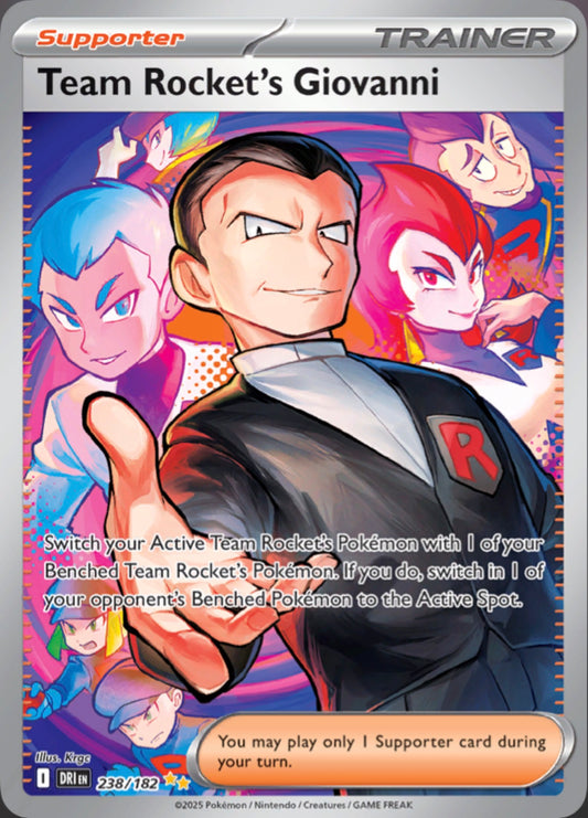 Pokémon Singles - Team Rocket's Giovanni - DRI 238/182