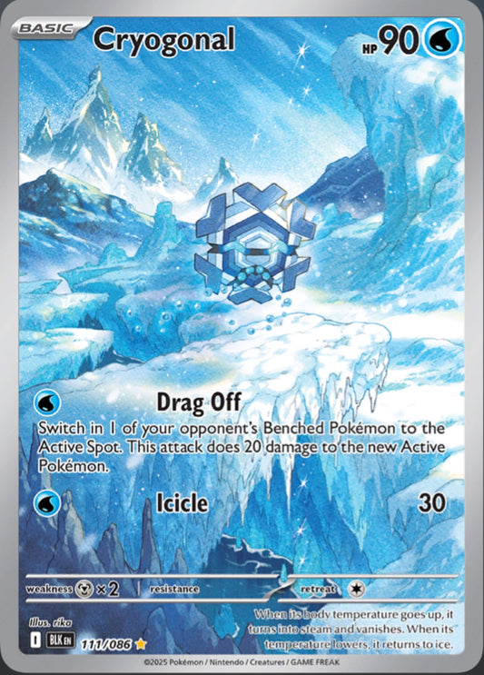 Pokémon Singles - Cryogonal - BLK 111/86