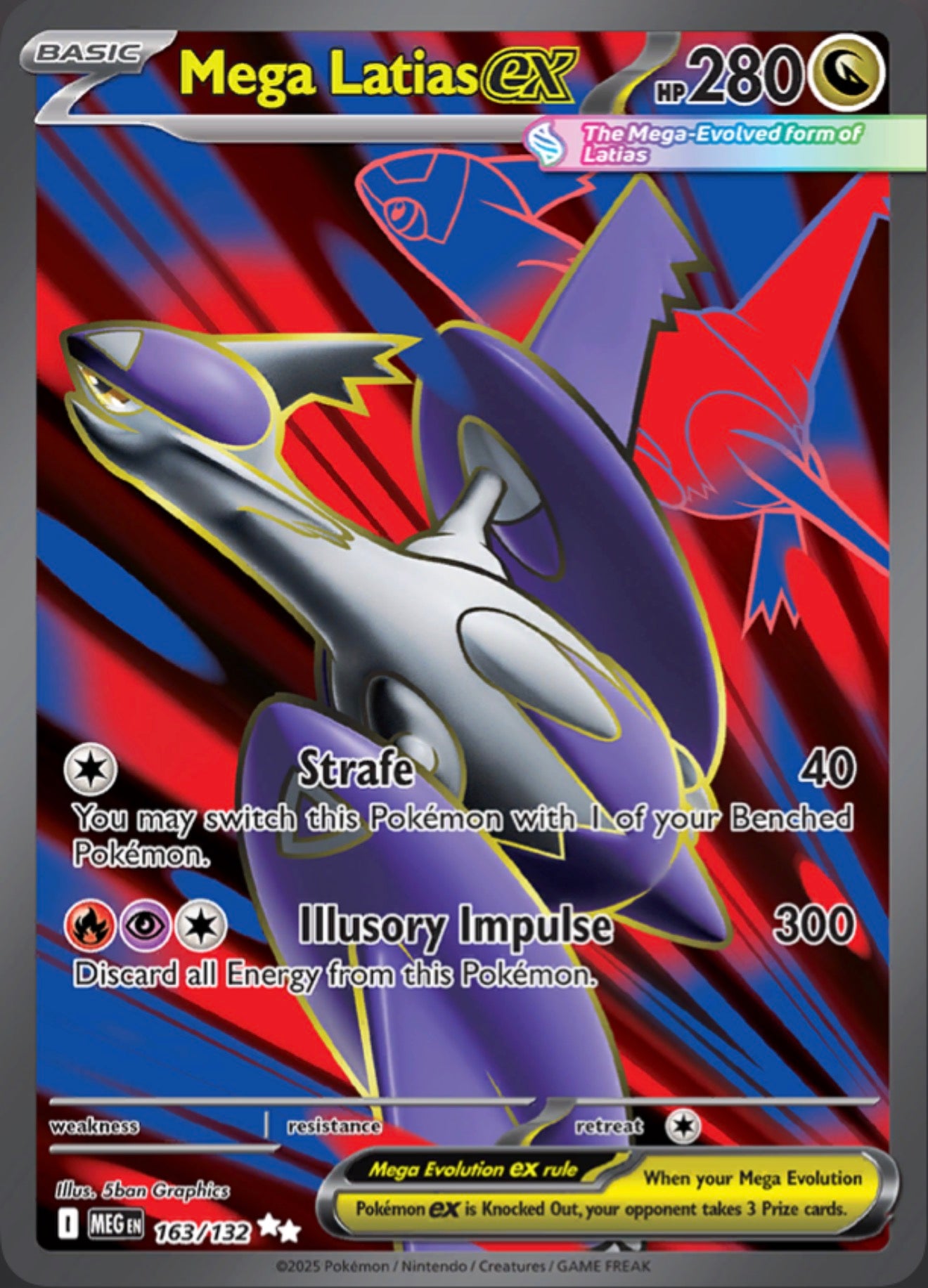 Pokémon Singles - Mega Latias ex - MEG 163/132