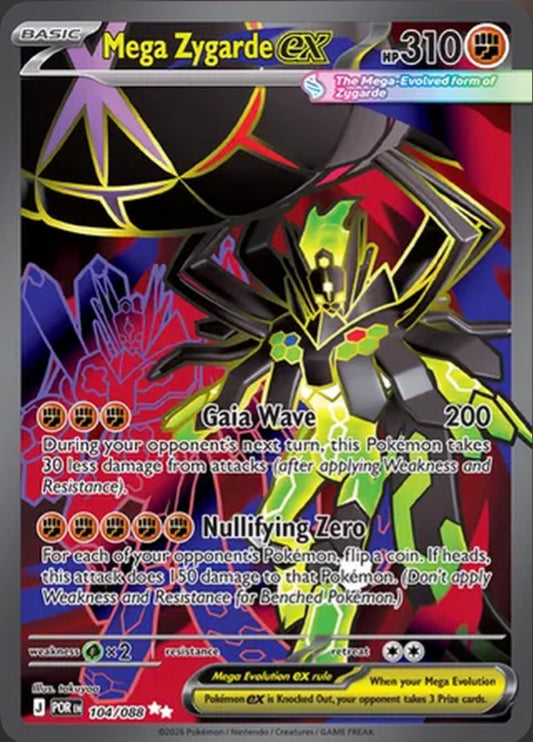 Pokémon Singles - Mega Zygarde ex - POR 104/88