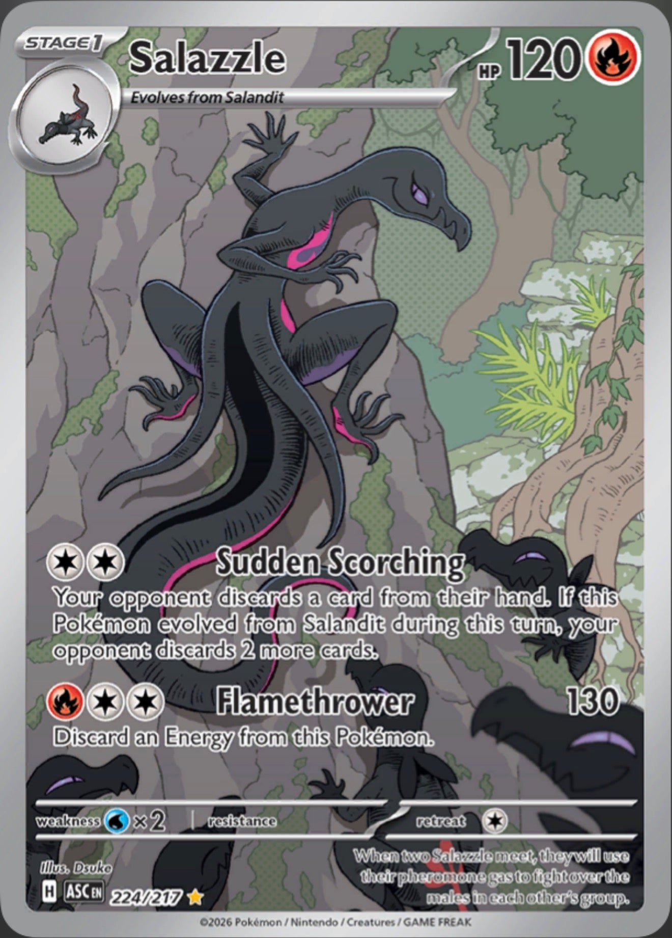 Pokémon Singles - Salazzle - ASC 224/217