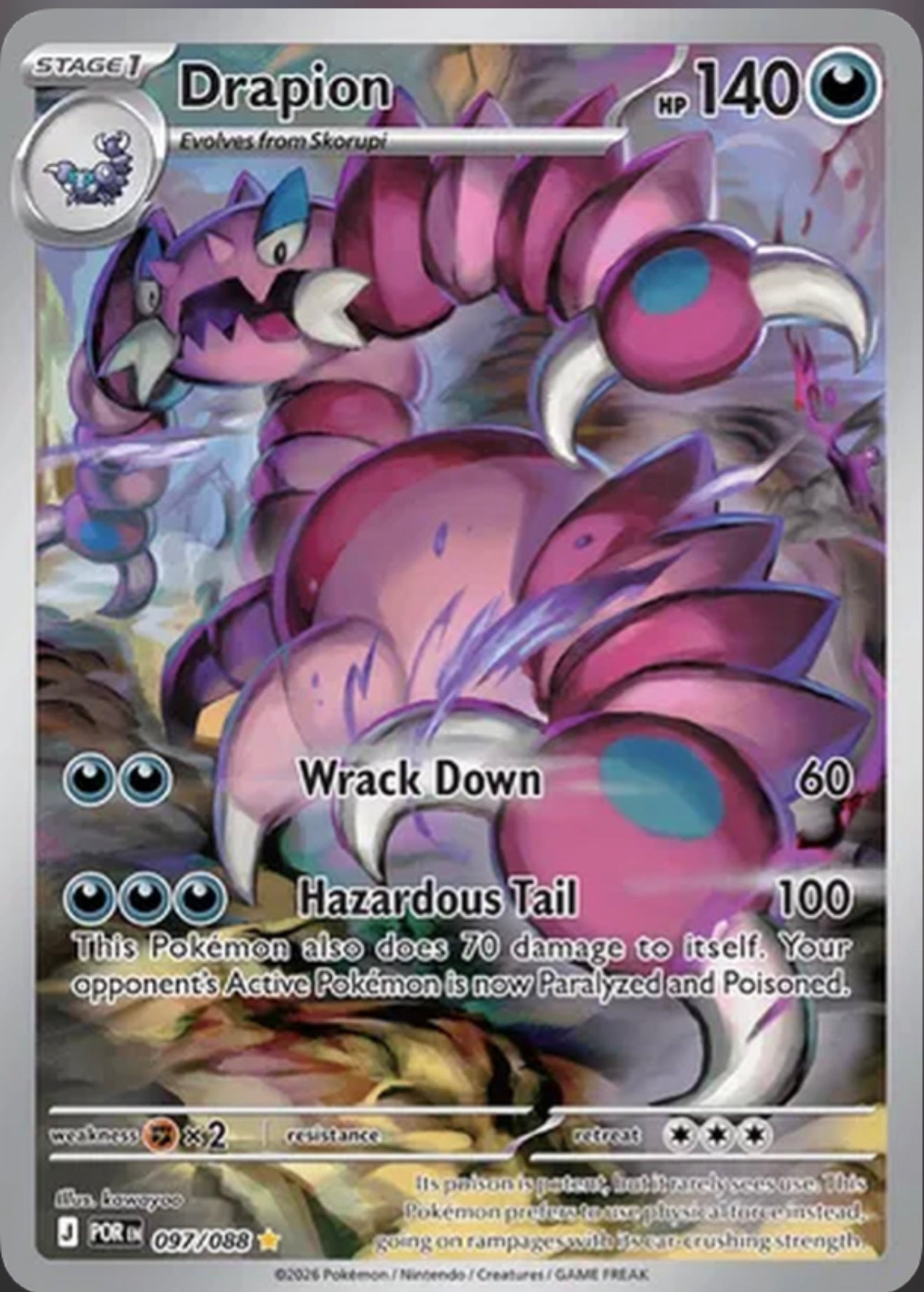 Pokémon Singles - Drapion - POR 97/88