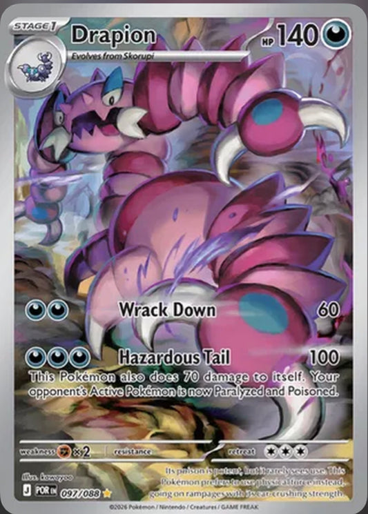 Pokémon Singles - Drapion - POR 97/88