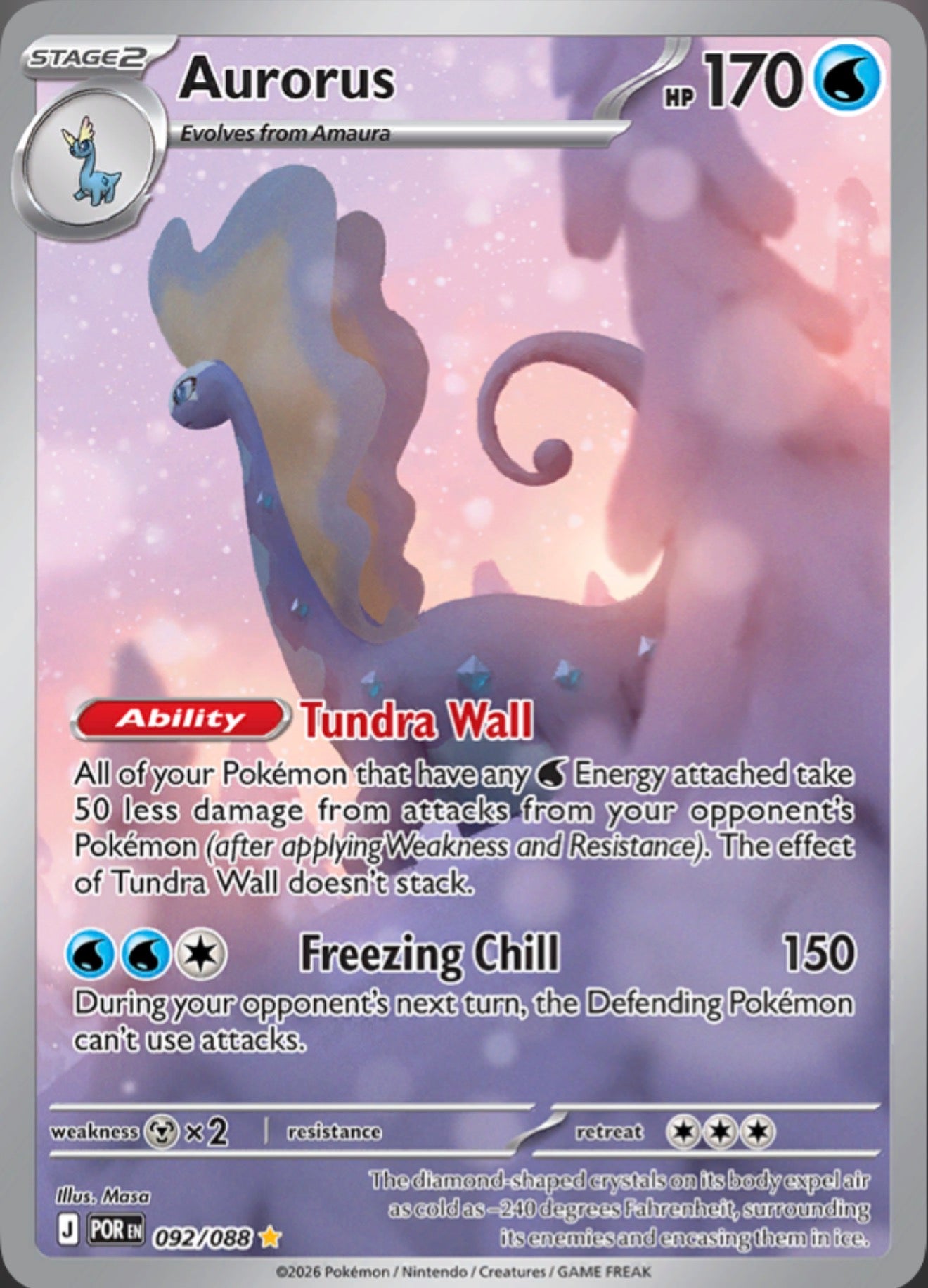 Pokémon Singles - Aurorus - POR 92/88