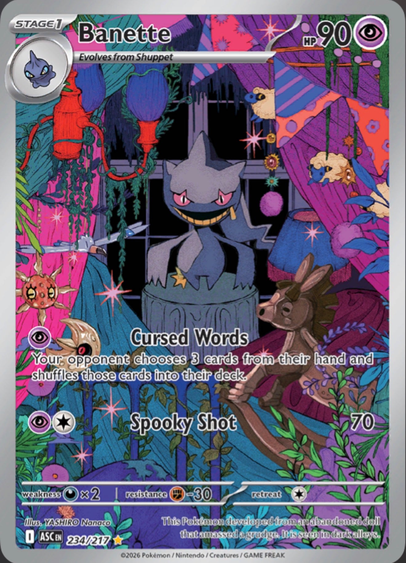 Pokémon Singles - Banette- ASC 234/217