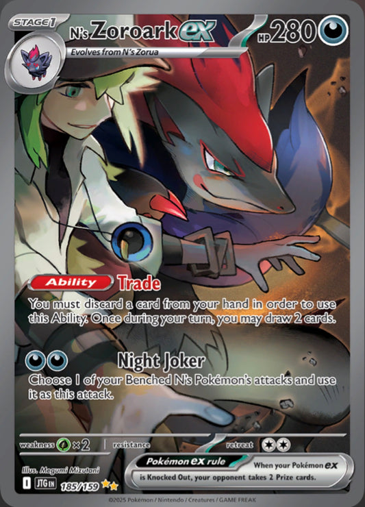 Pokémon Singles - N’s Zoroark- JTG 185/159