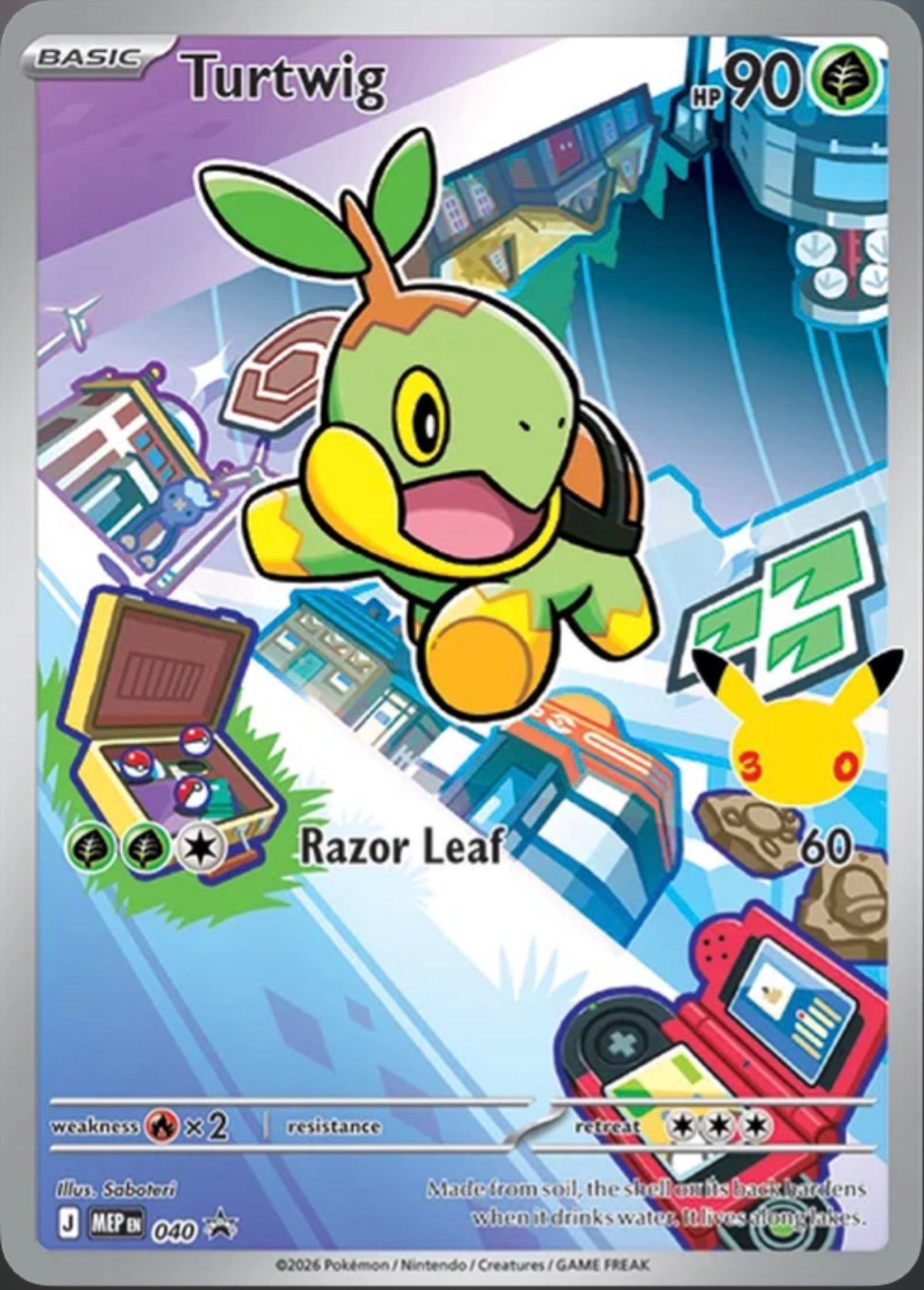 Pokémon Singles - Turtwig - MEP 40