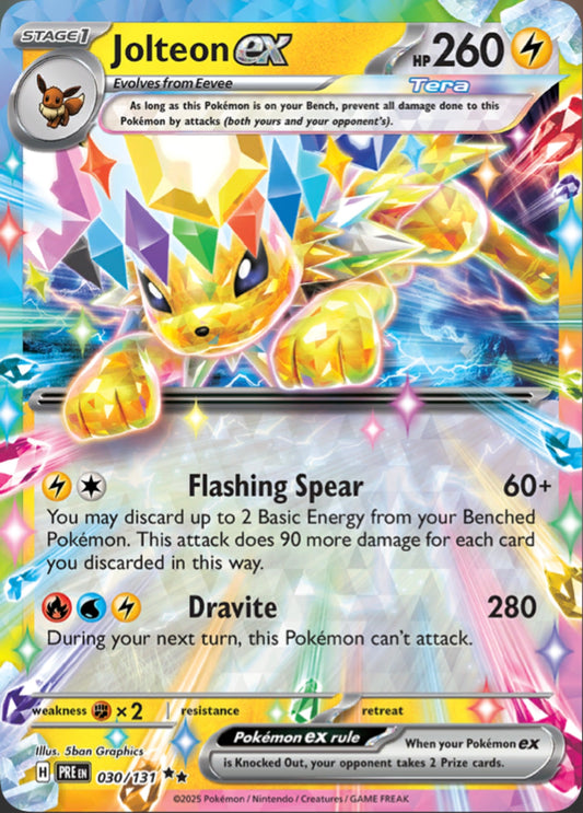 Pokémon Singles - Jolteon ex - PRE 030/131