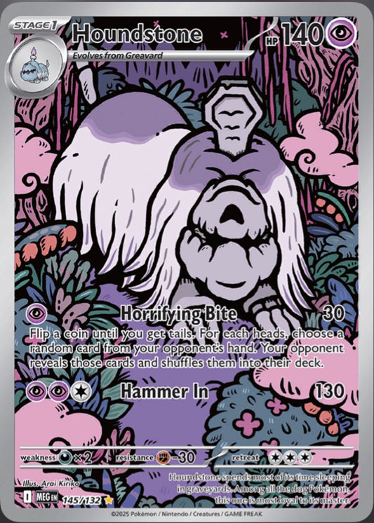 Pokémon Singles - Houndstone - MEG 145/132