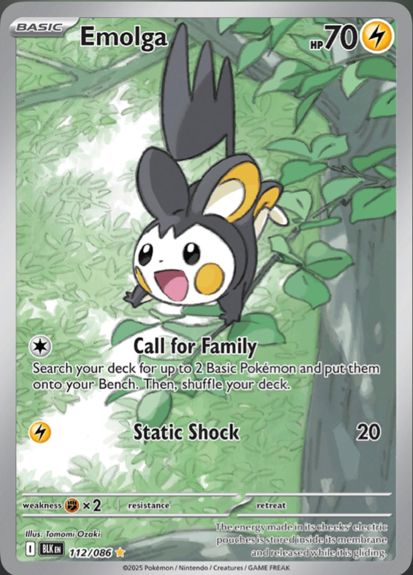 Pokémon Singles - Emolga - BLK 112/86