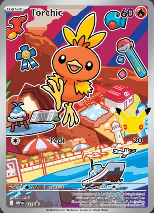 Pokémon Singles - Torchic - MEP 56
